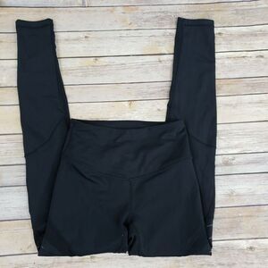 Zella Cutout Mesh Black Leggings Womens Size XS Workout Yoga Pants